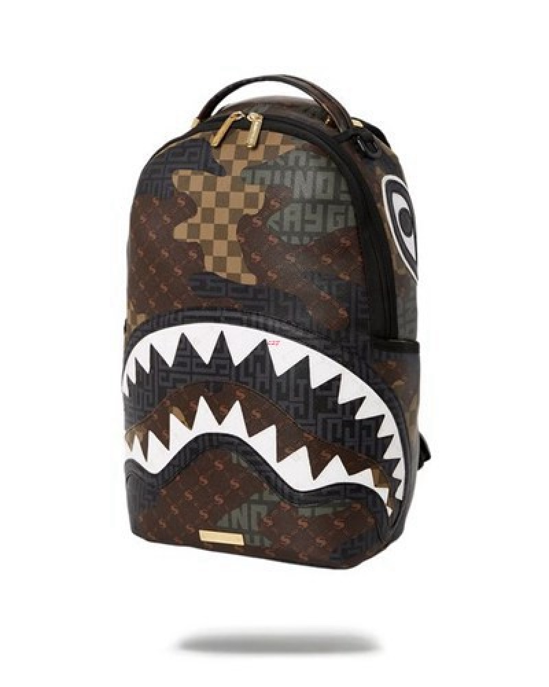 Camo Sprayground Stealth Mode (Dlxv) Backpacks | 15790-MDAT