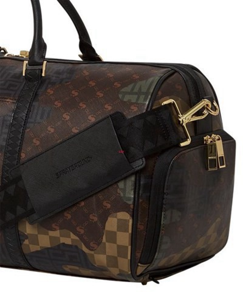 Camo Sprayground Stealth Mode Duffle Bags | 59360-NBSD