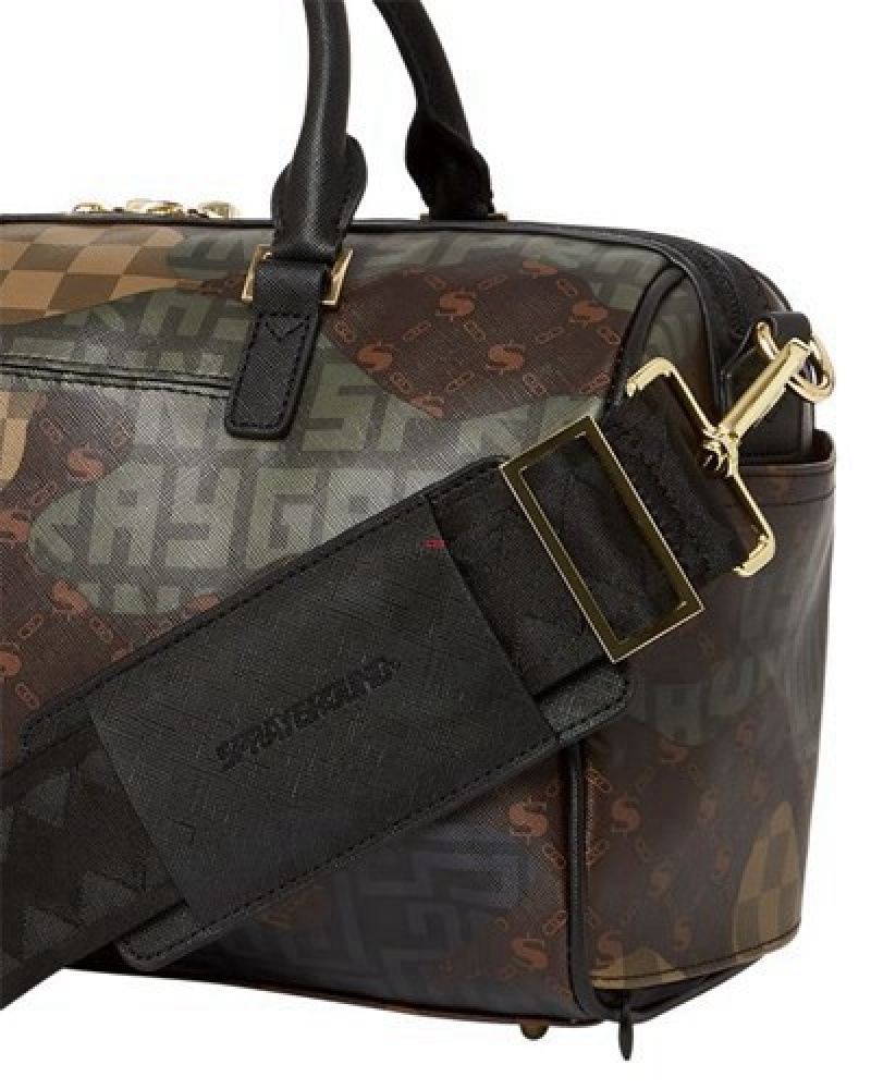 Camo Sprayground Stealth Mode Mini Duffle Bags | 37982-NYOG