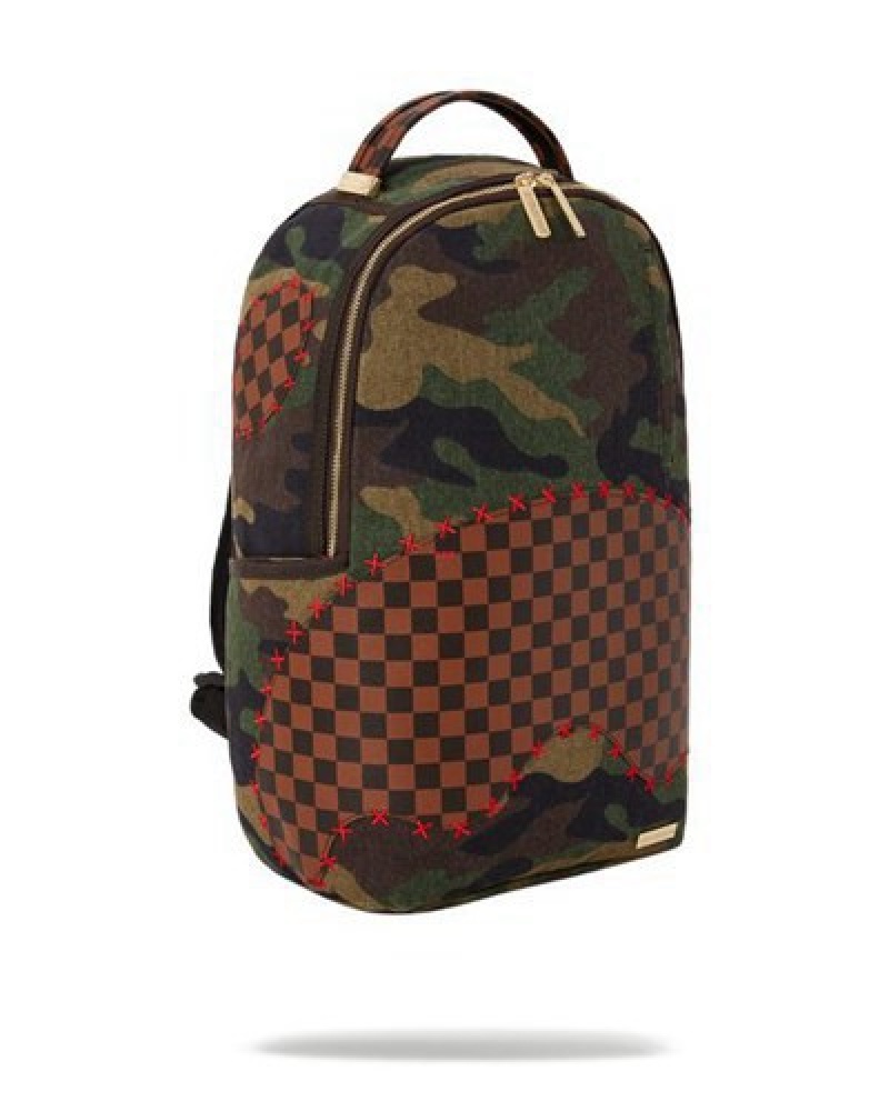 Camo Sprayground The Paradoxx Shark Backpacks | 09568-YJDN