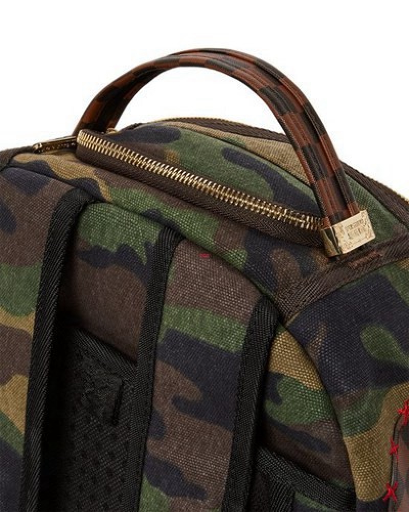 Camo Sprayground The Paradoxx Shark Backpacks | 09568-YJDN