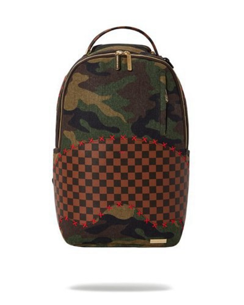 Camo Sprayground The Paradoxx Shark Backpacks | 09568-YJDN