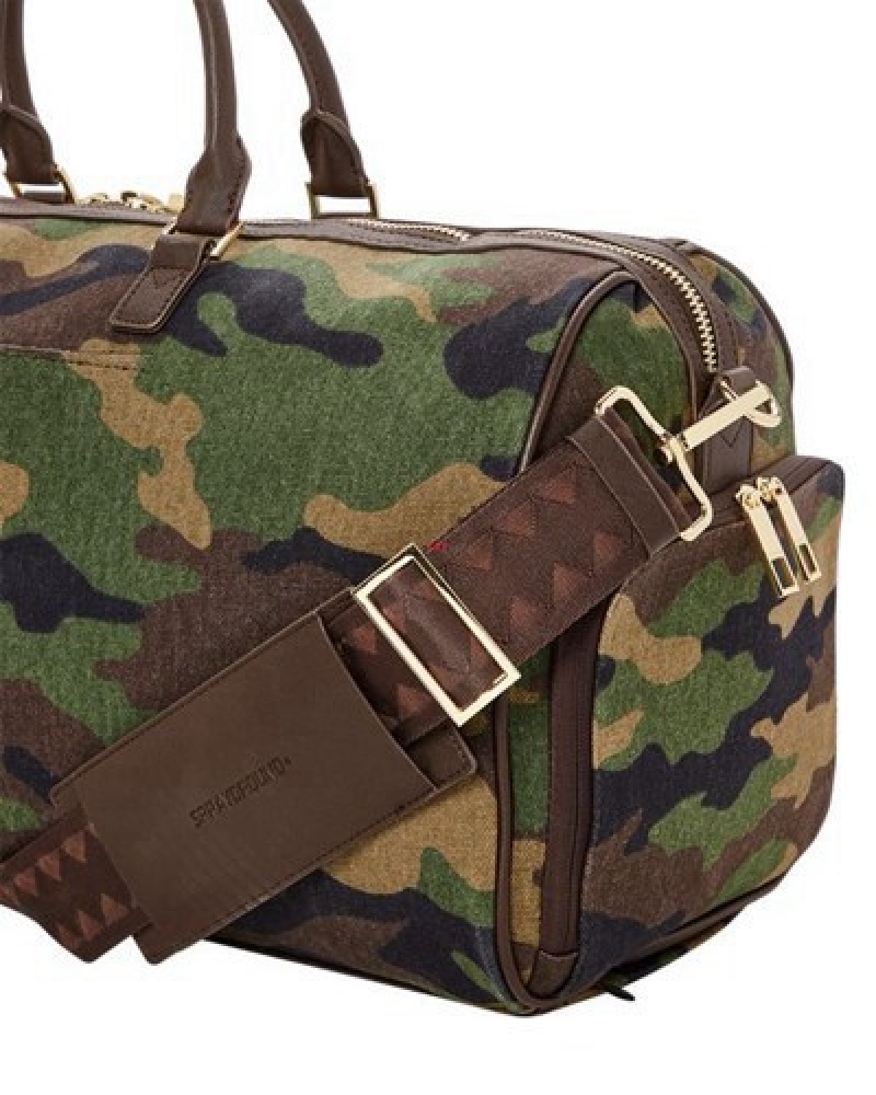 Camo Sprayground The Paradoxx Shark Duffle Bags | 61945-MXGY