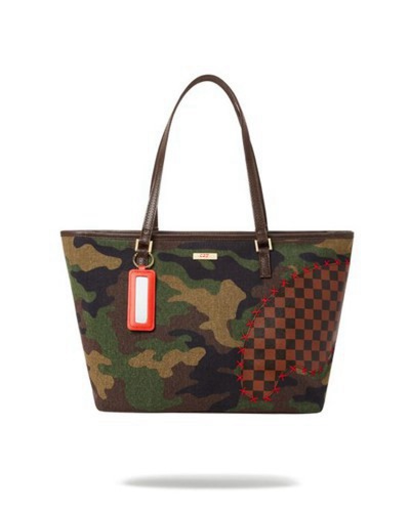 Camo Sprayground The Paradoxx Shark Handbag | 73204-IGBJ