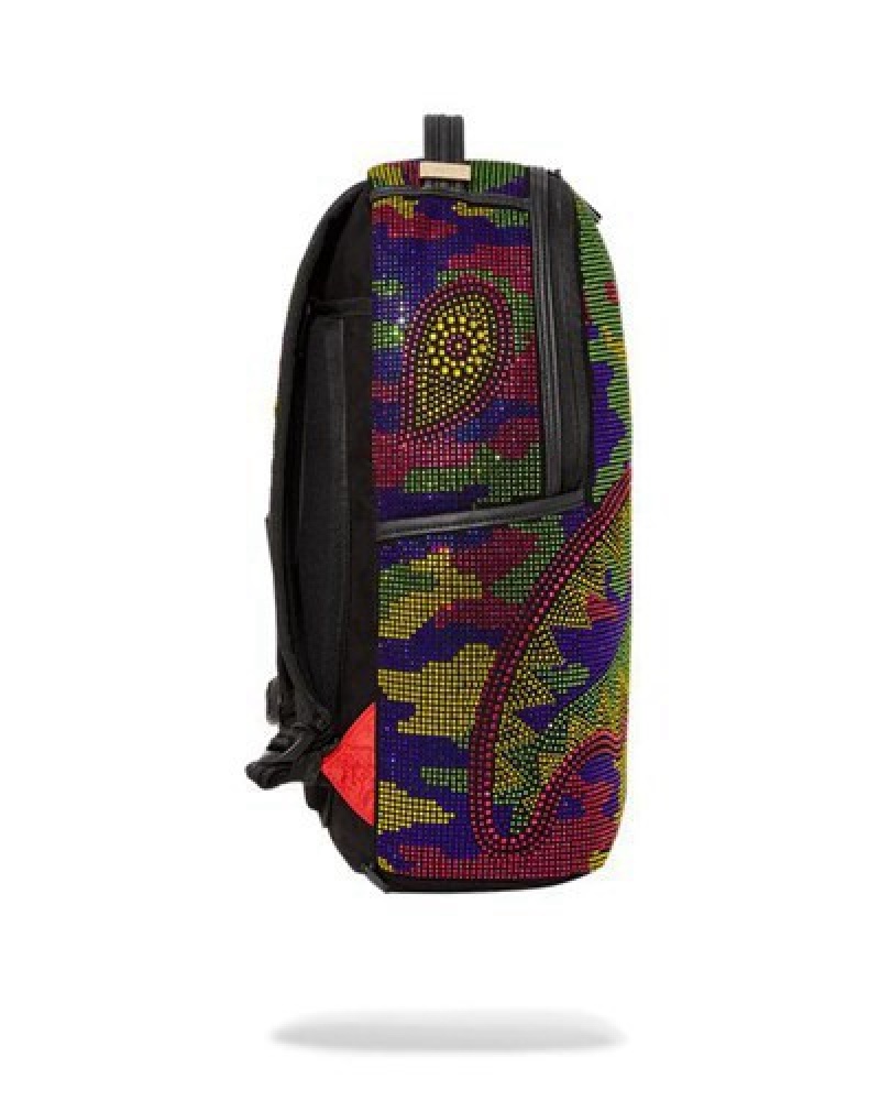 Camo Sprayground Trinity Inverted Reality Backpacks | 27380-PHAN