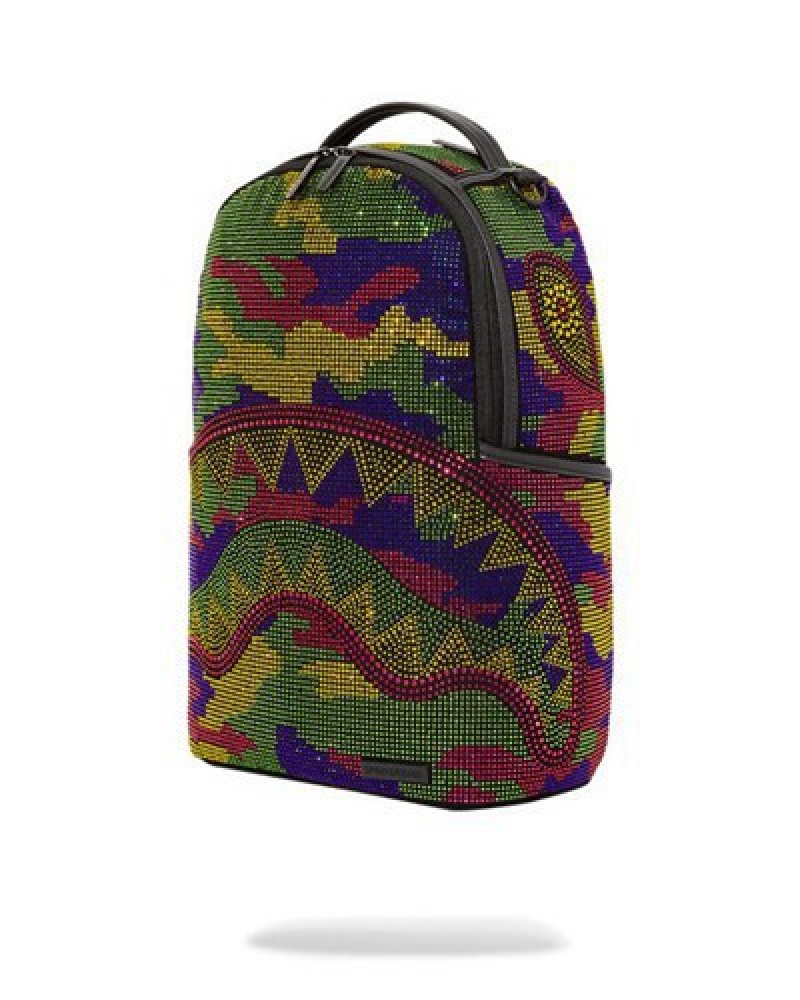 Camo Sprayground Trinity Inverted Reality Backpacks | 27380-PHAN