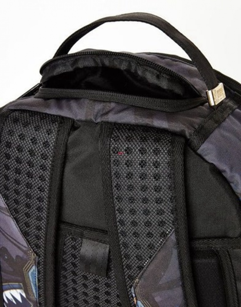 Dark Blue Sprayground Wakanda Forever Backpacks | 79682-CWQZ