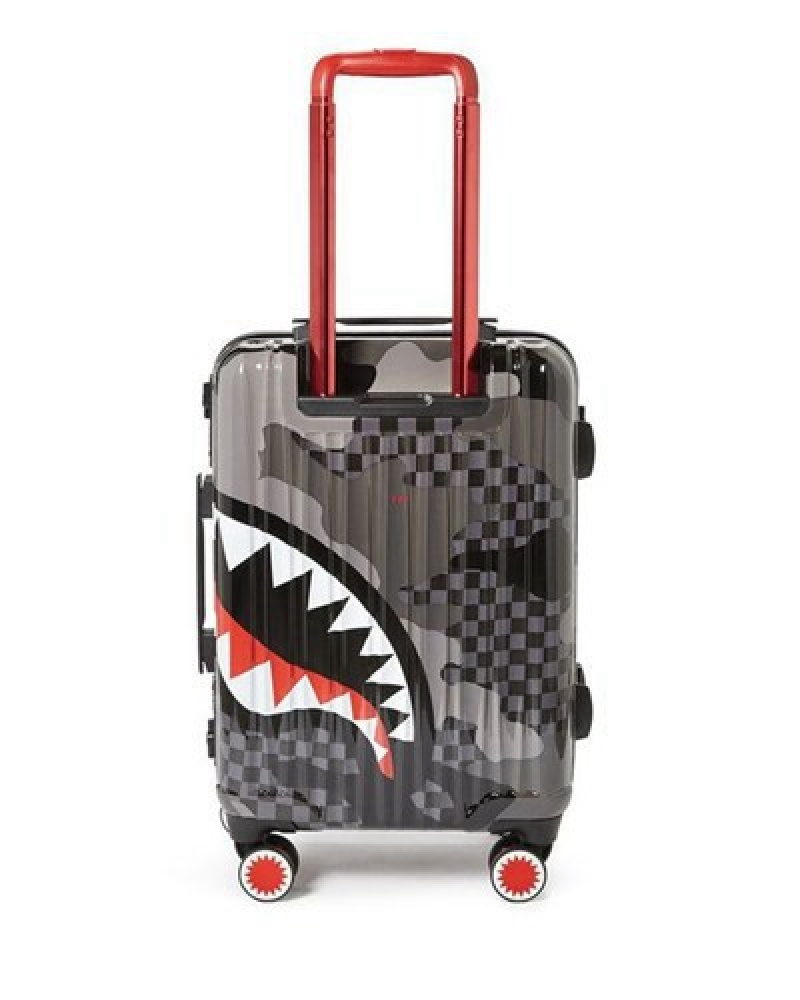 Dark Grey Sprayground 3am Sharknautics 22 Carry-on Luggage | 35867-QYHO