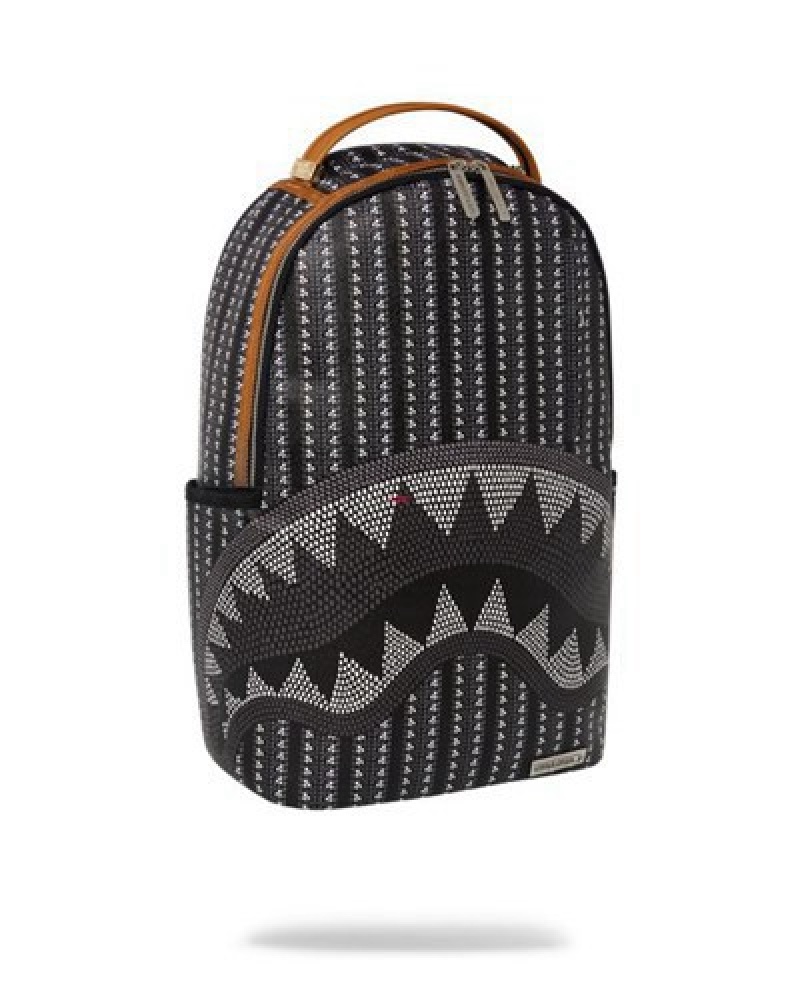 Dark Grey Sprayground Illuchains (Dlxv) Backpacks | 38971-WZXA