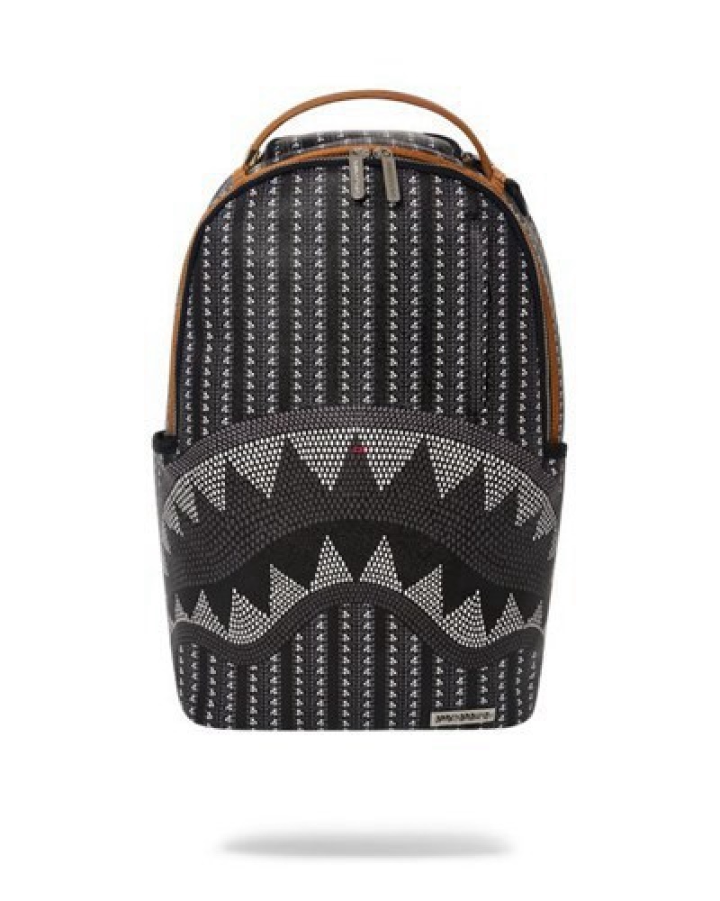 Dark Grey Sprayground Illuchains (Dlxv) Backpacks | 38971-WZXA