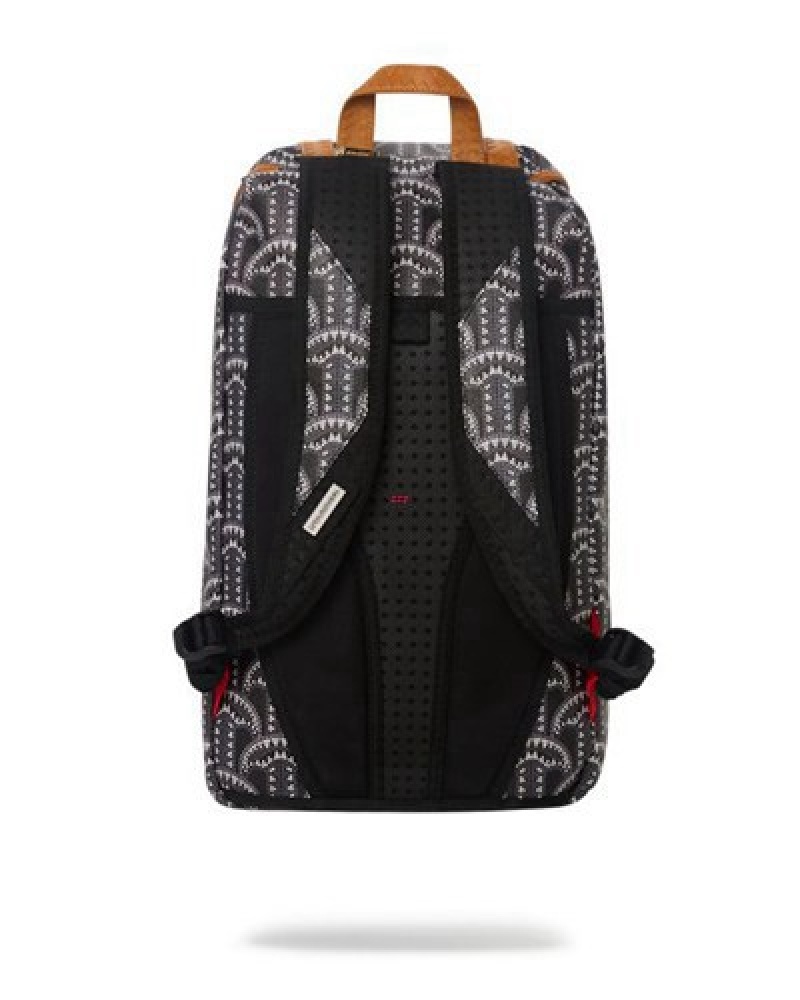 Dark Grey Sprayground Illuchains Hills Backpacks | 74362-QTZI