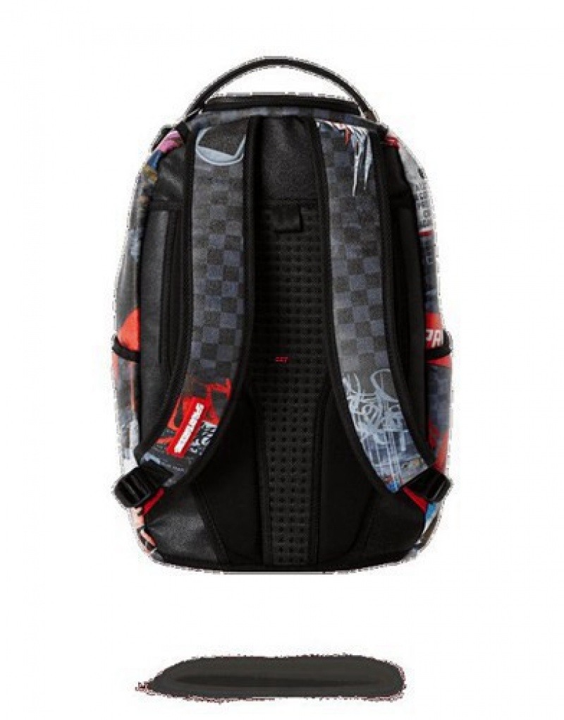 Dark Grey Sprayground Post No Bills Exclusive Backpacks | 47503-CKMO