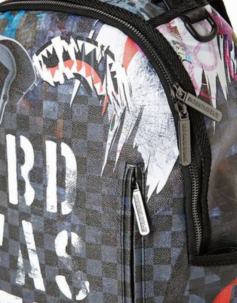 Dark Grey Sprayground Post No Bills Exclusive Backpacks | 47503-CKMO