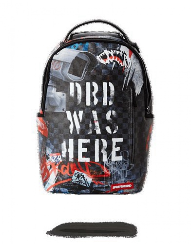 Dark Grey Sprayground Post No Bills Exclusive Backpacks | 47503-CKMO