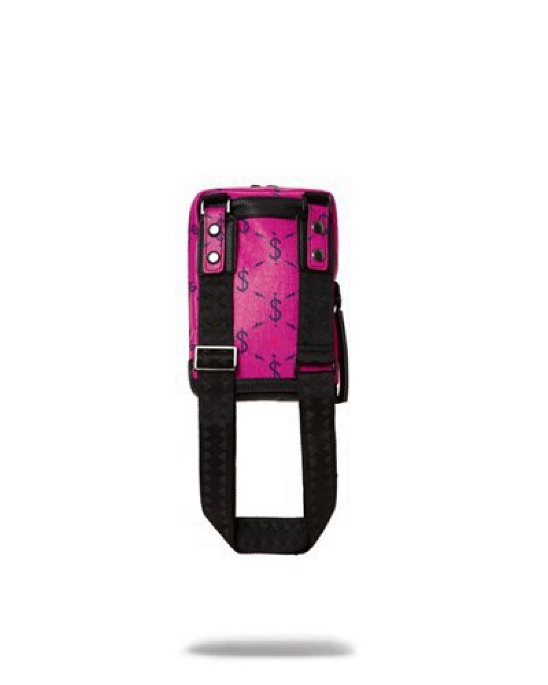 Deep Pink Sprayground Napdragon Crossbody Bags | 47096-ZGVS