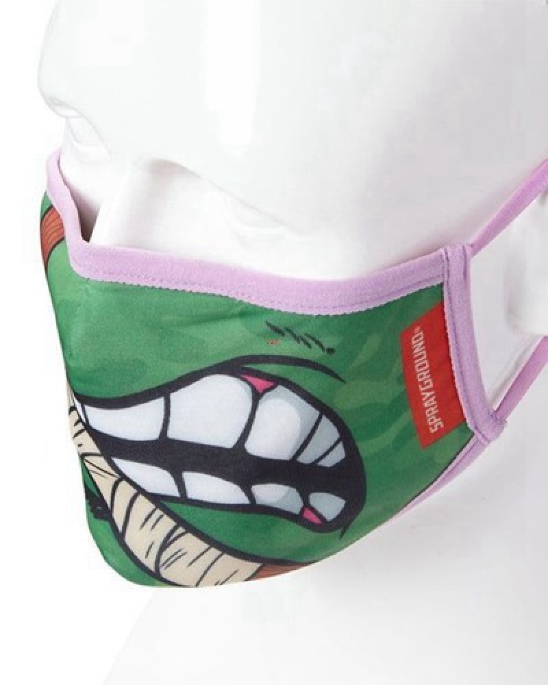 Green Sprayground Adult Tmnt: Donatello Shark Form Fitting-covering Face Masks | 34785-YOPF