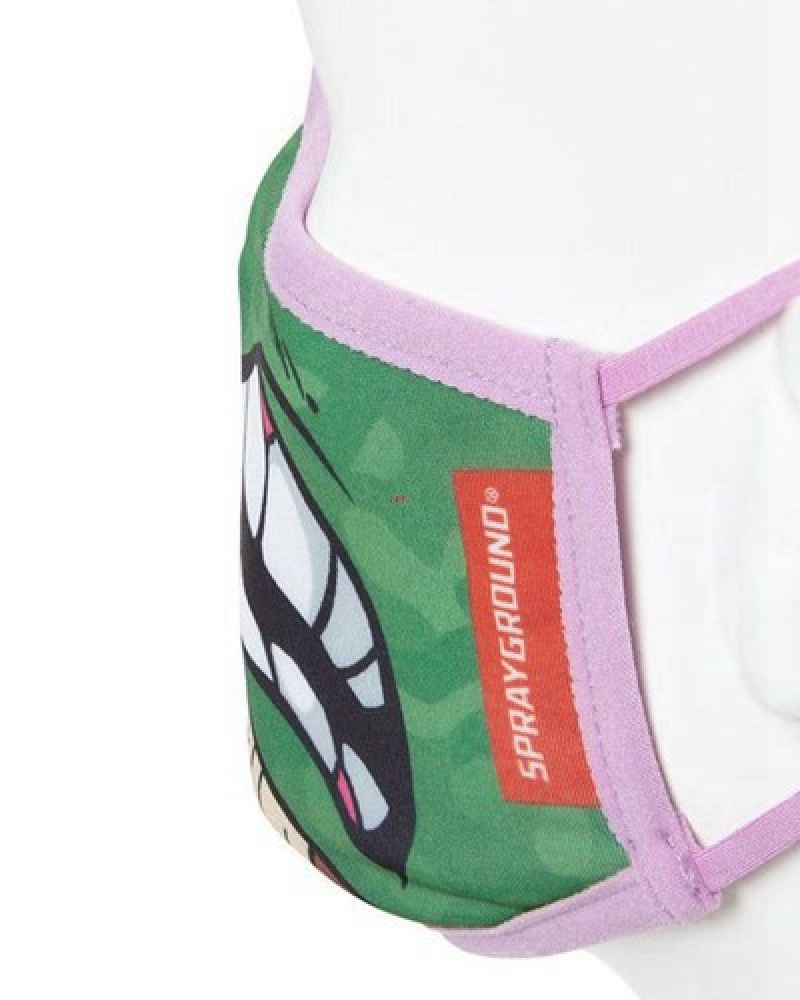 Green Sprayground Adult Tmnt: Donatello Shark Form Fitting-covering Face Masks | 34785-YOPF