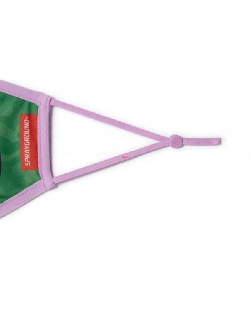 Green Sprayground Adult Tmnt: Donatello Shark Form Fitting-covering Face Masks | 34785-YOPF