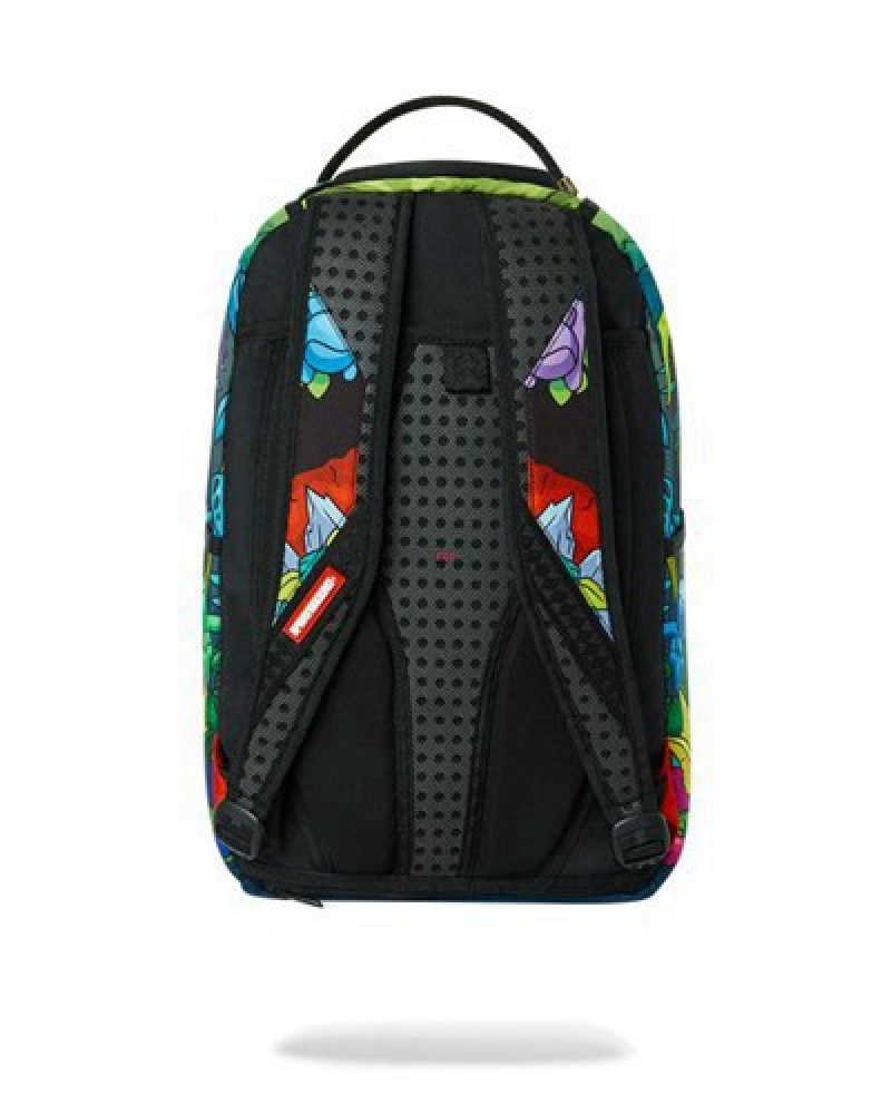 Green Sprayground Astro Big Bang (Dlxv) Backpacks | 60412-LESZ