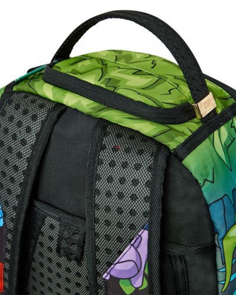 Green Sprayground Astro Big Bang (Dlxv) Backpacks | 60412-LESZ