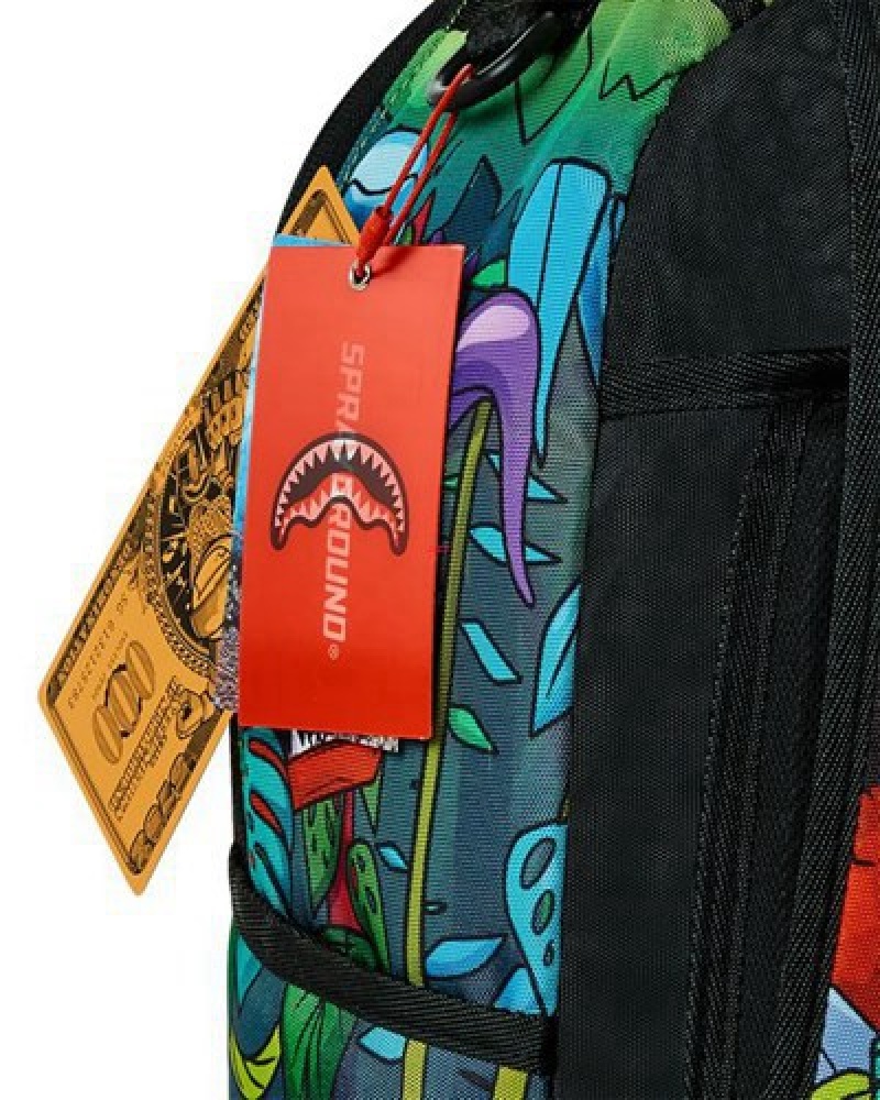 Green Sprayground Astro Big Bang (Dlxv) Backpacks | 60412-LESZ