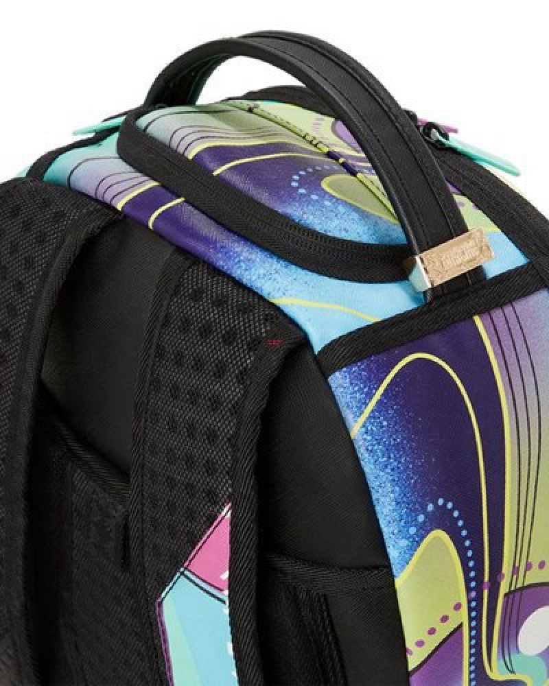 Green Sprayground Beautiful Nightmare (Dlxv) Backpacks | 04621-GYHI