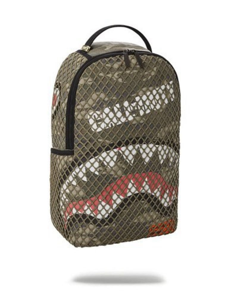 Green Sprayground Call Of Duty Secret Mission Backpacks | 04965-ZBWQ