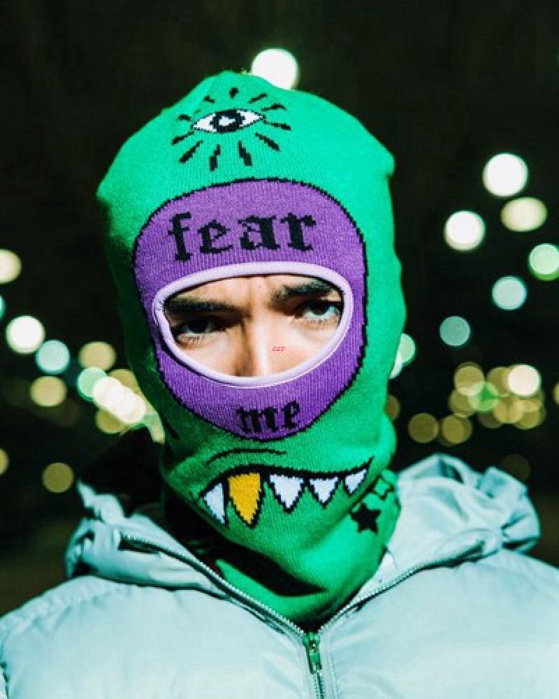 Green Sprayground Far Out Ski Masks | 36498-UCGO