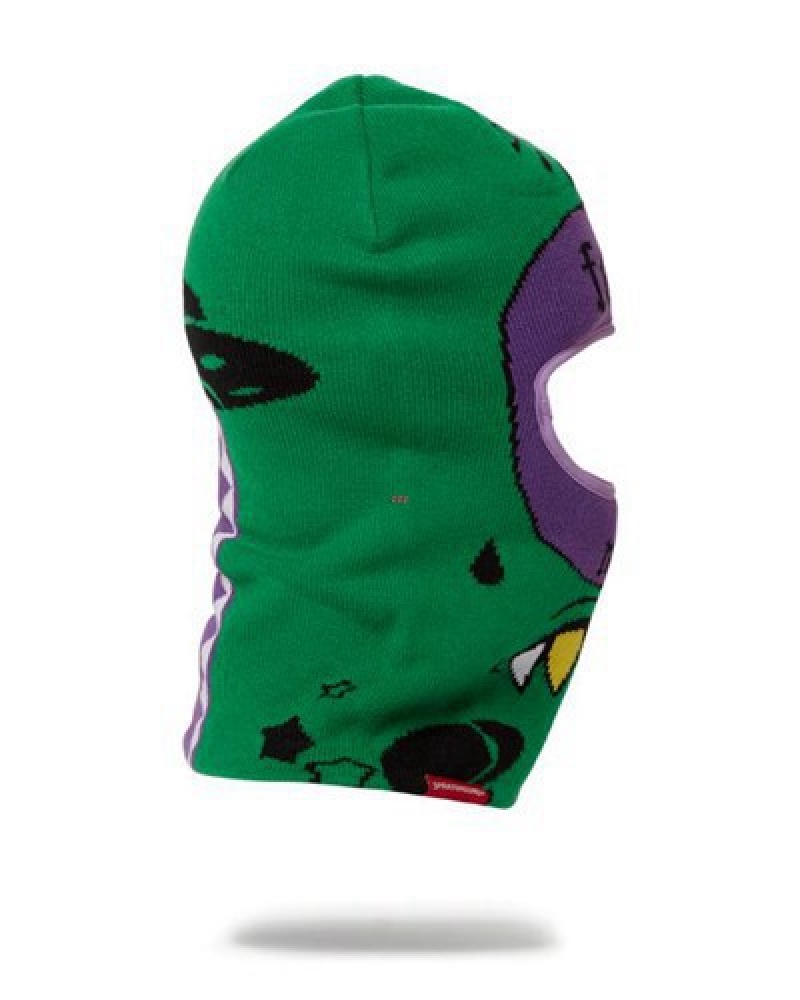 Green Sprayground Far Out Ski Masks | 36498-UCGO