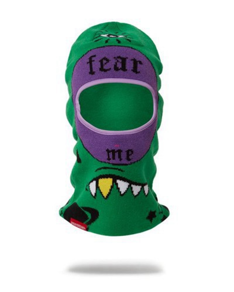 Green Sprayground Far Out Ski Masks | 36498-UCGO