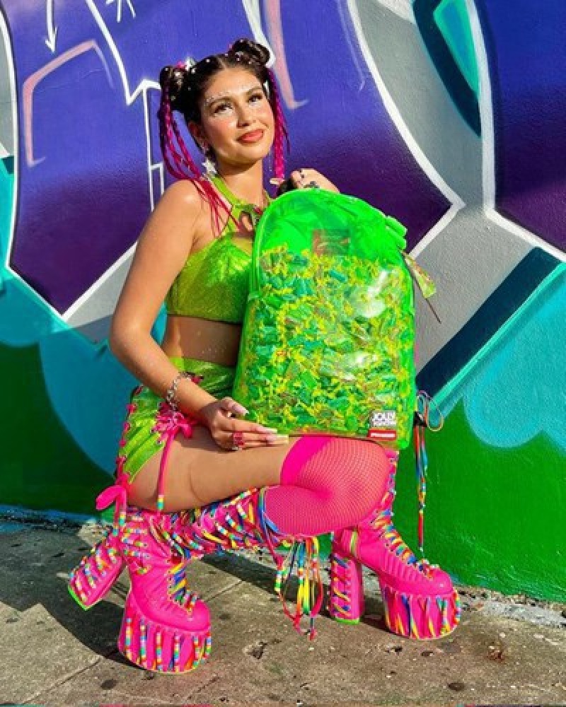 Green Sprayground Jolly Rancher Backpacks | 14260-EQJL