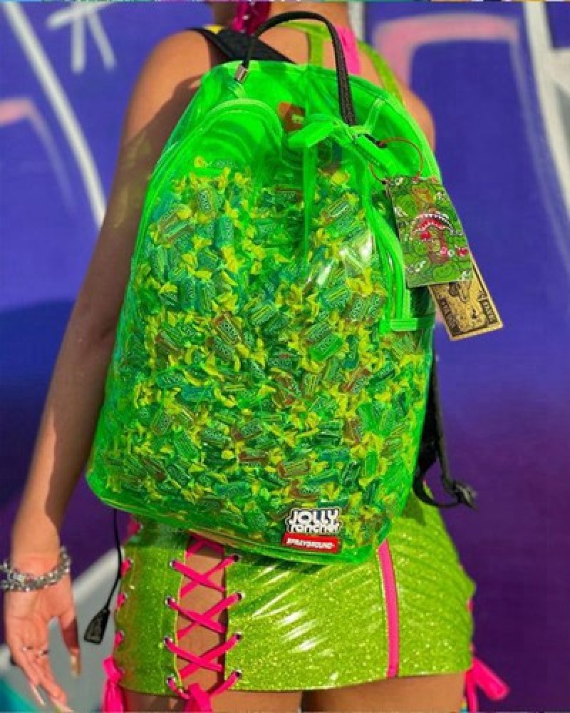 Green Sprayground Jolly Rancher Backpacks | 14260-EQJL