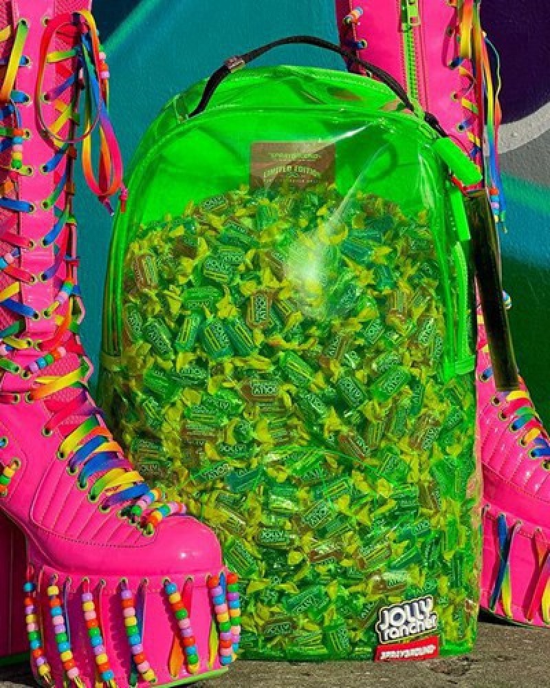 Green Sprayground Jolly Rancher Backpacks | 14260-EQJL