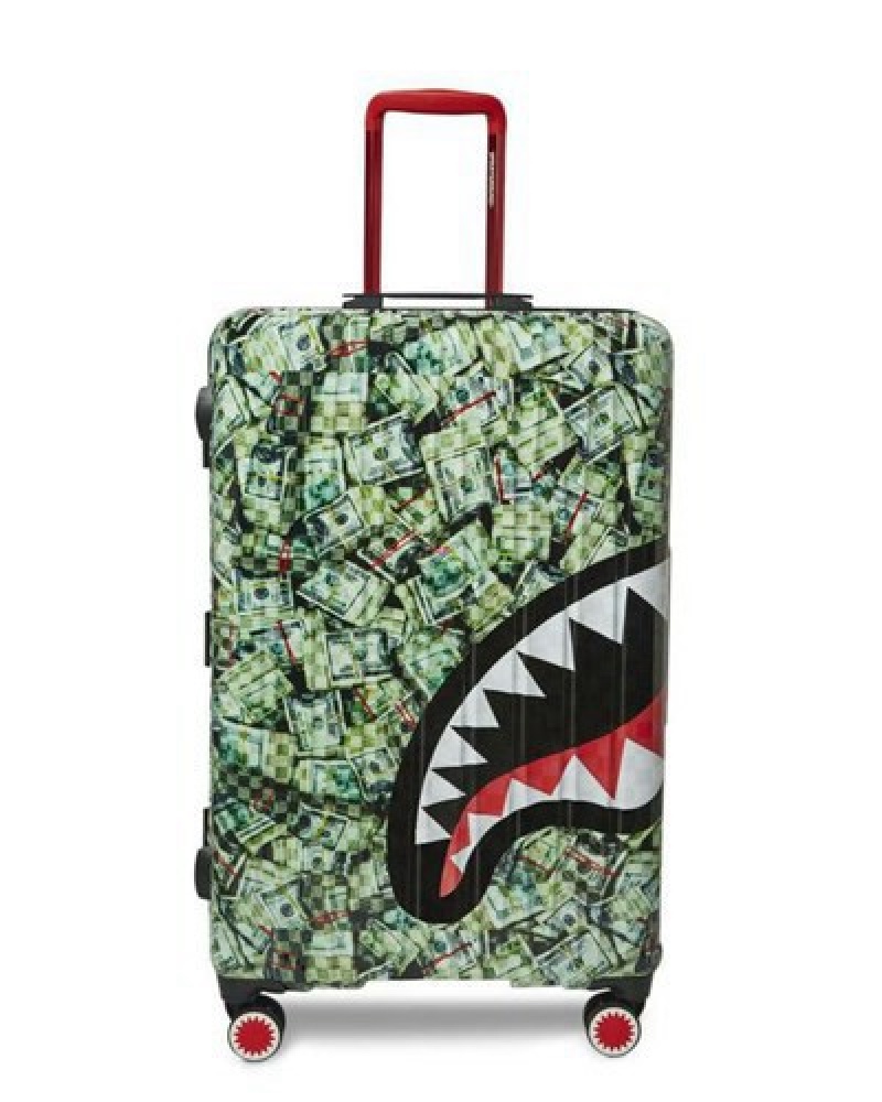 Green Sprayground Mama I Made It Luggage Set | 43107-CVUR