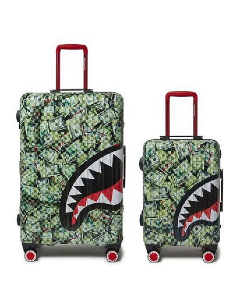 Green Sprayground Mama I Made It Luggage Set | 43107-CVUR