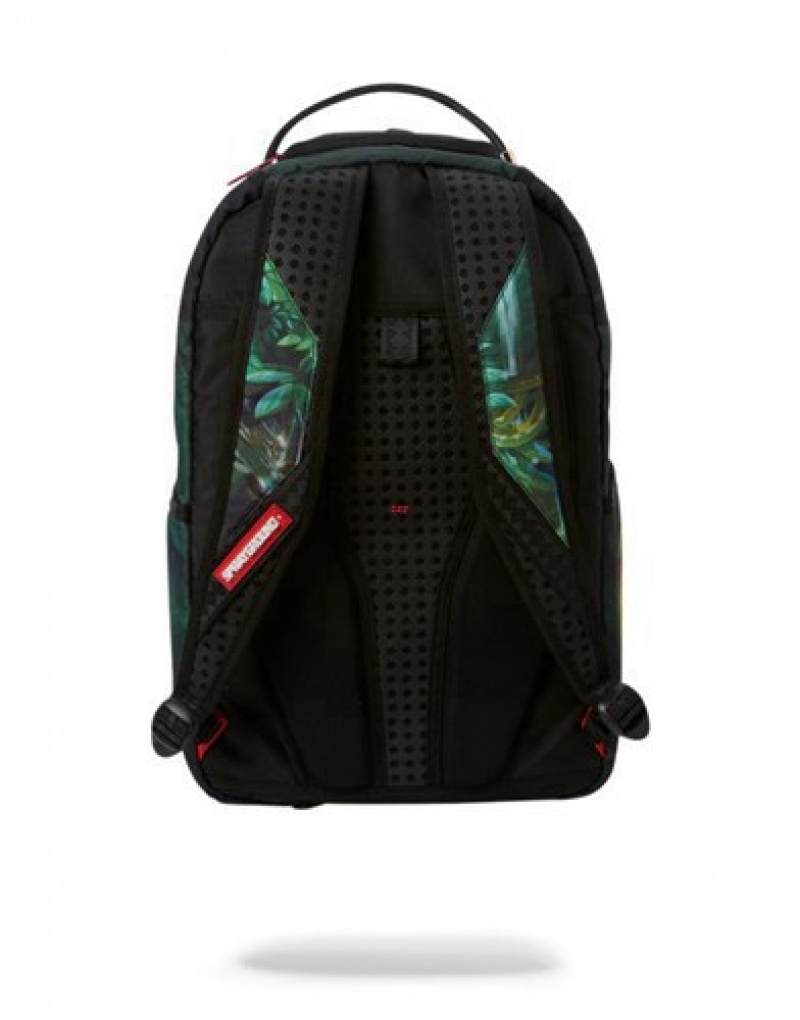 Green Sprayground Mama Nature Backpacks | 67540-WPMF