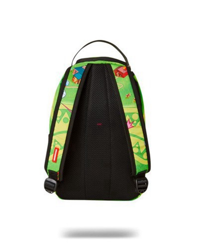 Green Sprayground Mini Alien Farm Backpacks | 32580-DCIT