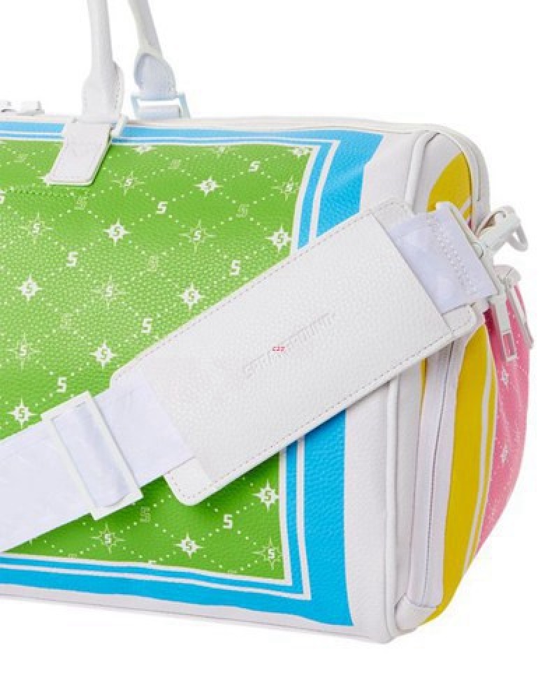 Green Sprayground Modus Operandi Chameleon Duffle Bags | 79068-WVQF