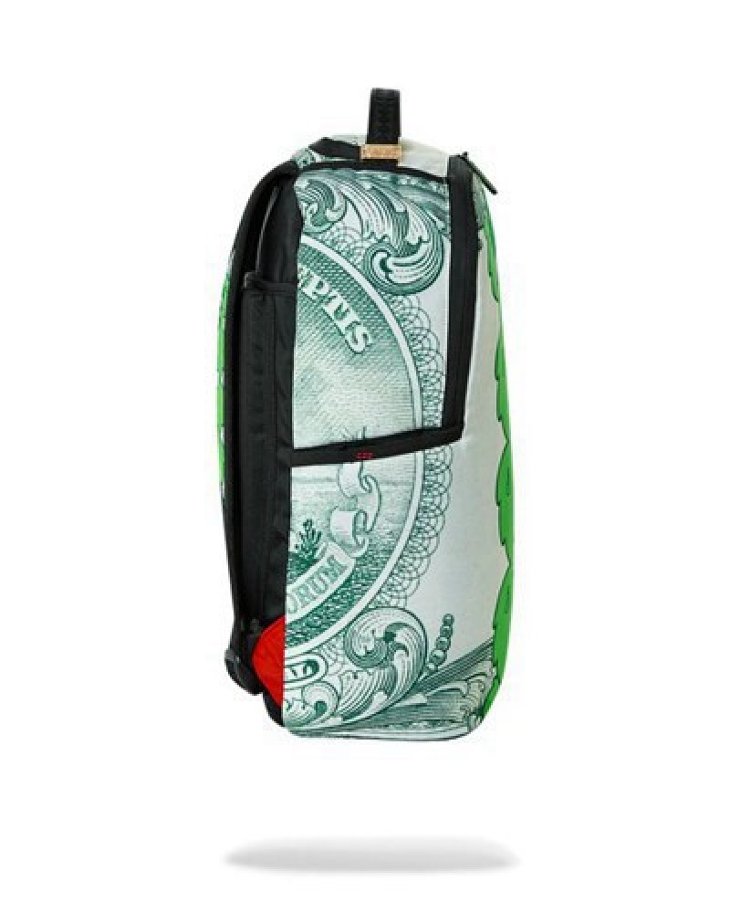 Green Sprayground Moneybear Seeing Triple Backpacks | 84732-HVZF