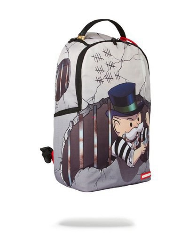 Green Sprayground Monopoly: Prison Break Backpacks | 40385-MAWY