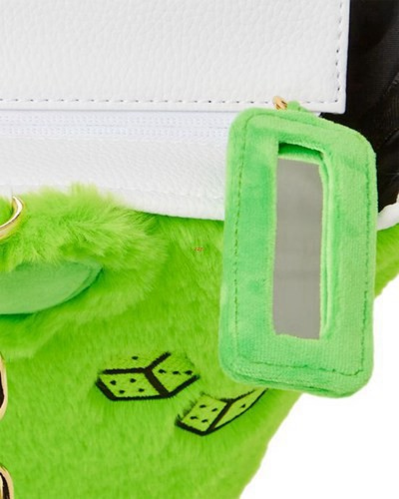 Green Sprayground Plush Moneybear Tote Bags | 58902-RJXW