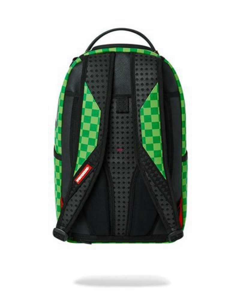 Green Sprayground Rick & Morty Into The Fury (Dlxv) Backpacks | 59476-WCNG