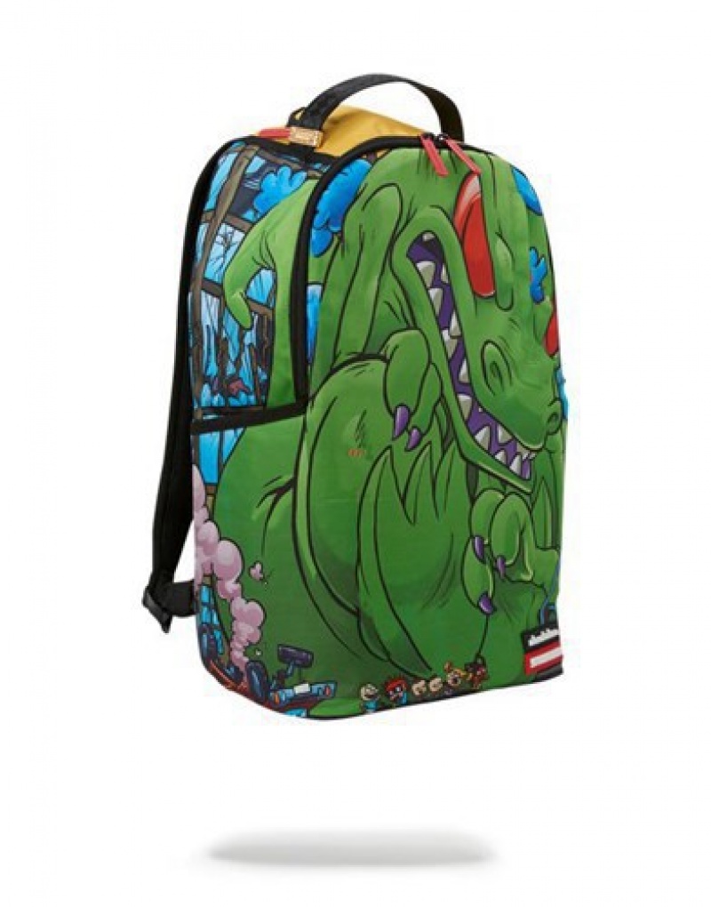 Green Sprayground Rugrats: Crammed Backpacks | 98756-QXGM