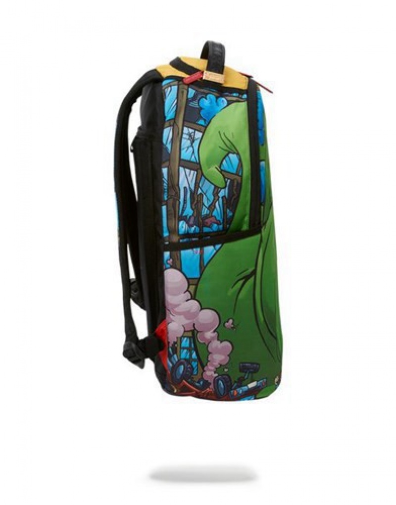 Green Sprayground Rugrats: Crammed Backpacks | 98756-QXGM