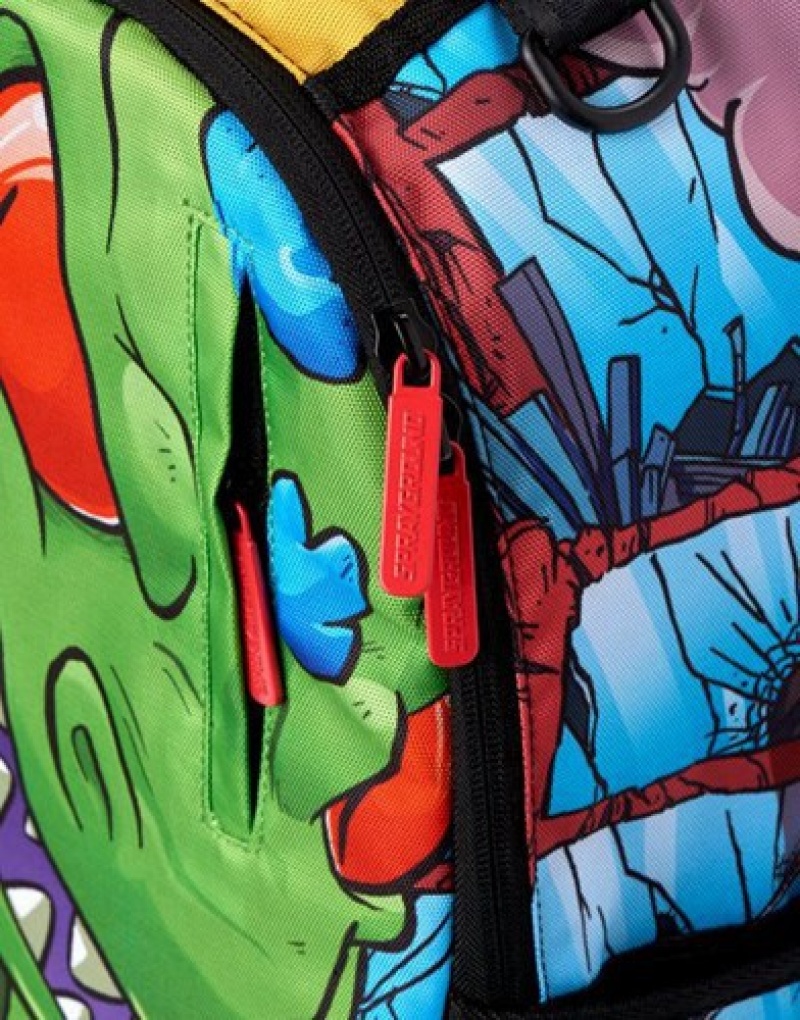 Green Sprayground Rugrats: Crammed Backpacks | 98756-QXGM