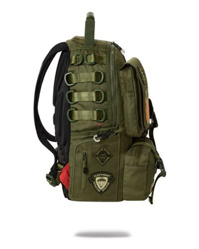 Green Sprayground Special Ops Full Throttle Backpacks | 30624-RVYJ