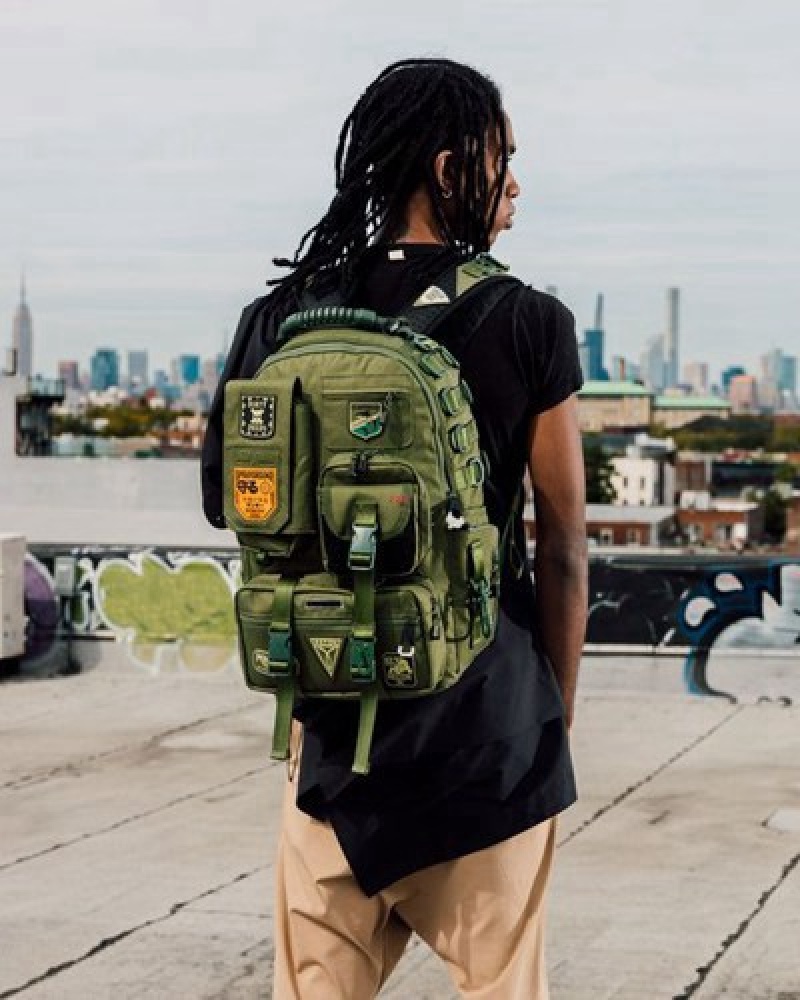 Green Sprayground Special Ops Full Throttle Backpacks | 30624-RVYJ