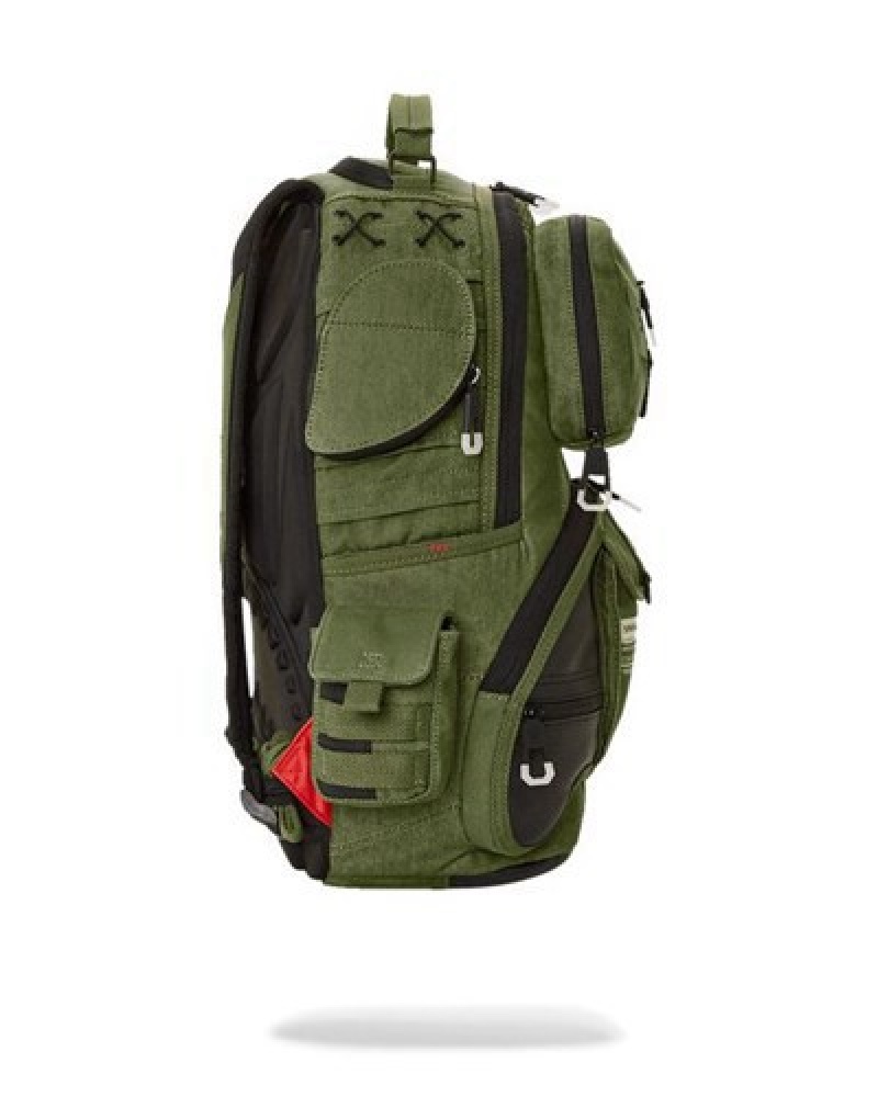 Green Sprayground Special Ops Operation Succe Backpacks | 85706-VCYM