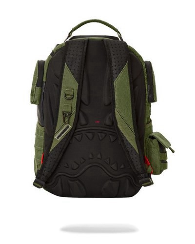 Green Sprayground Special Ops Operation Succe Backpacks | 85706-VCYM