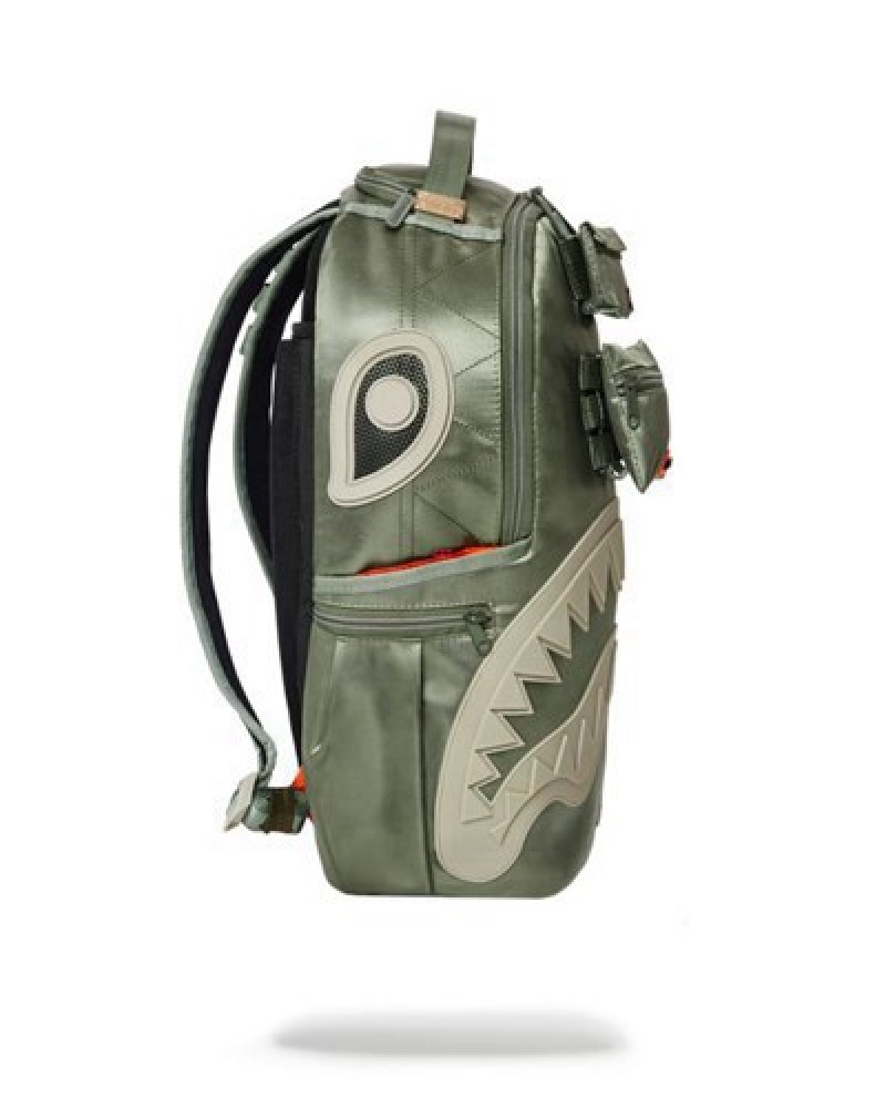 Green Sprayground Special Ops Paratrooper Backpacks | 23167-FWRP